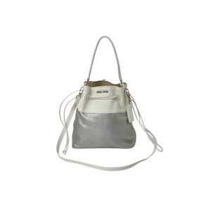Miu Miu Bag leather Madras Shoulder white